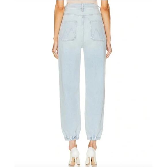 MOTHER Denim The Wrapper Patch Springy Ankle Pants in Chill Pill - Picture 2 of 8